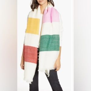 Madewell Multi Stripe Scarf Oversized/Blanket